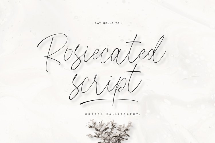 Rosiecated Font