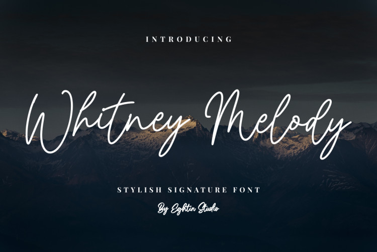 Whitney Melody Font