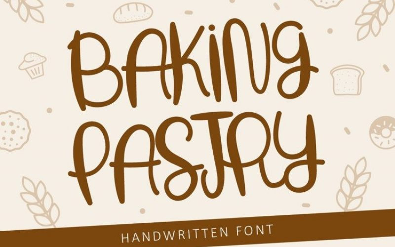 Baking Pastry Font