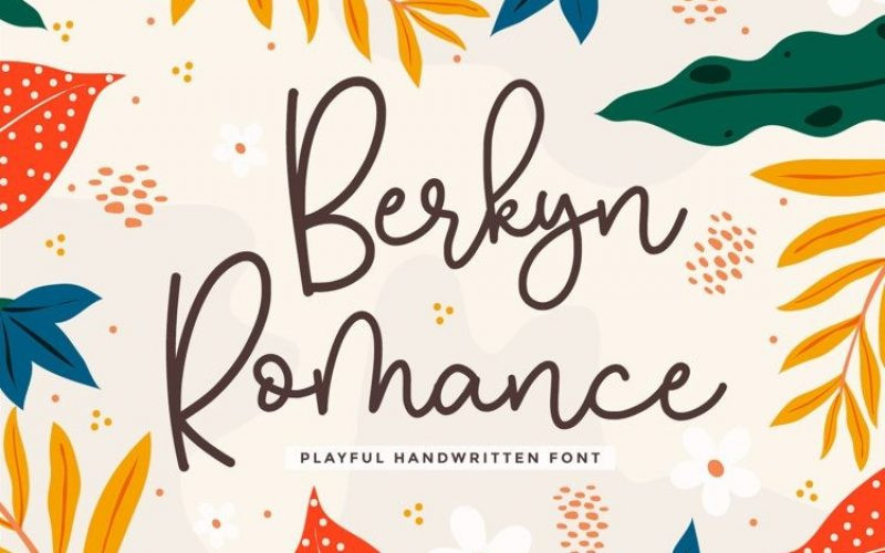 Berkyn Romance Font