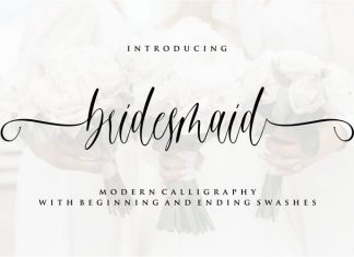 bridesmaid Font