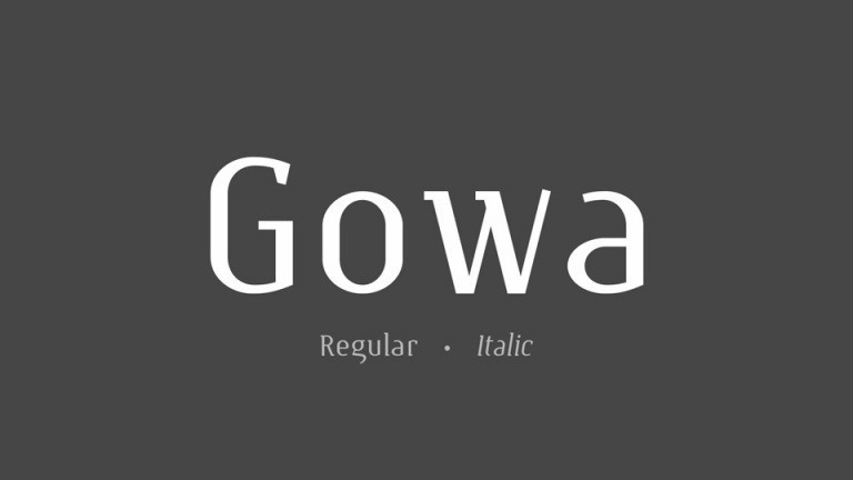 Gowa Font