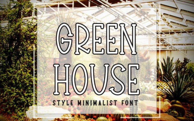 Green House Font