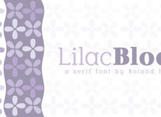 Lilac Block Font
