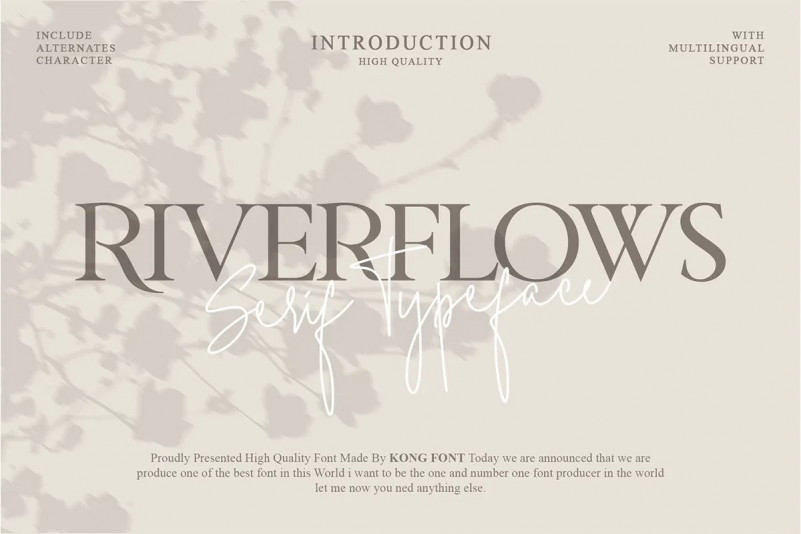 Riverflows Font