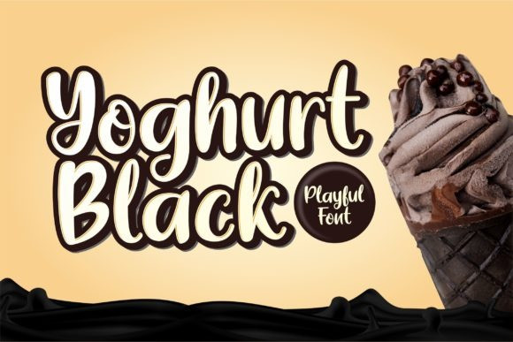 Yoghurt Black Font