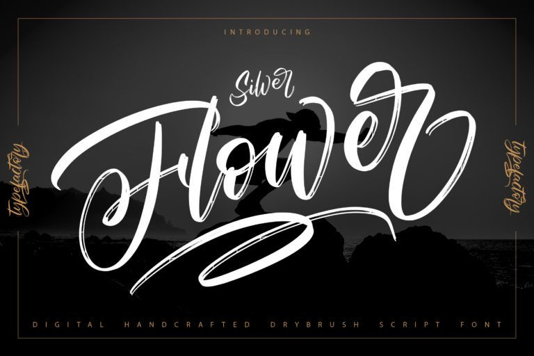 Silver Flower Font