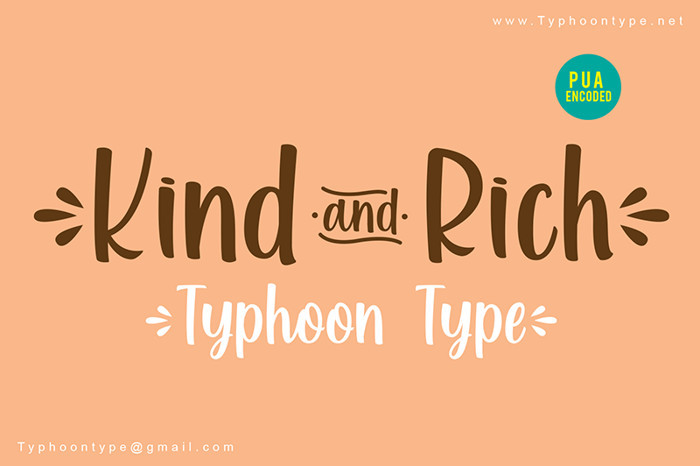 Kind and Rich Font