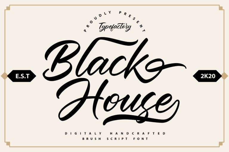 Black House Font