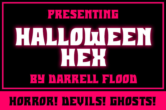 Halloween Hex Font