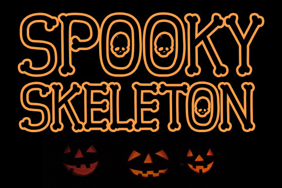 Spooky Skeleton Font