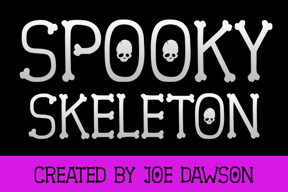 Spooky Skeleton Font