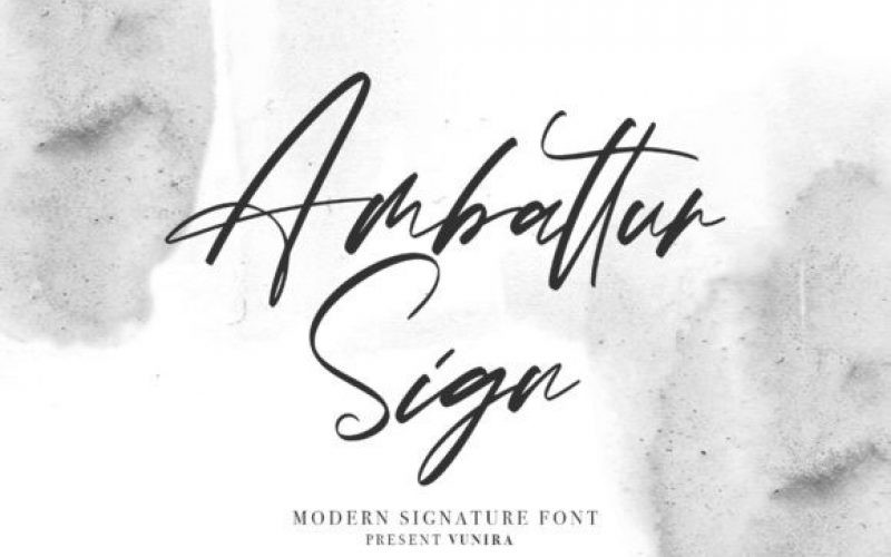 Ambattur Sign Font