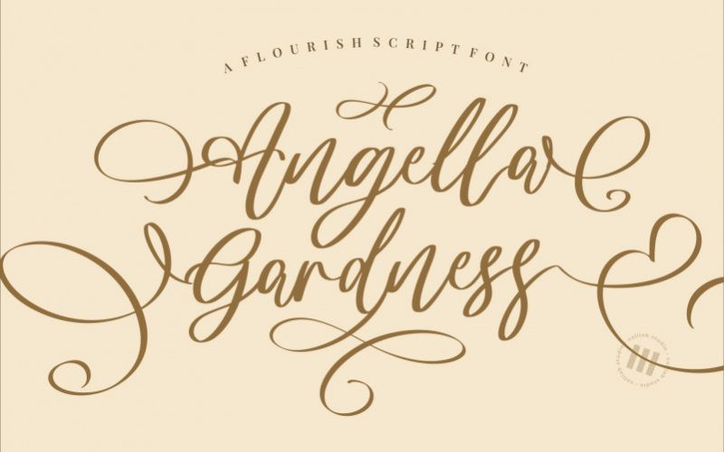 Angella Gardness Font