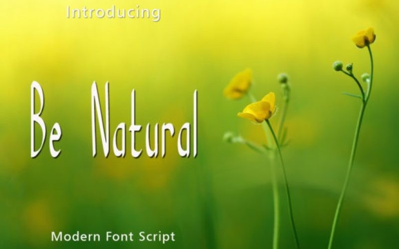 Be Natural Font