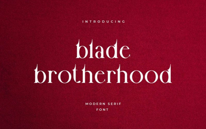 Blade Brotherhood Font