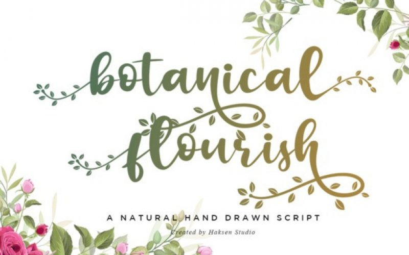 Botanical Flourish Font