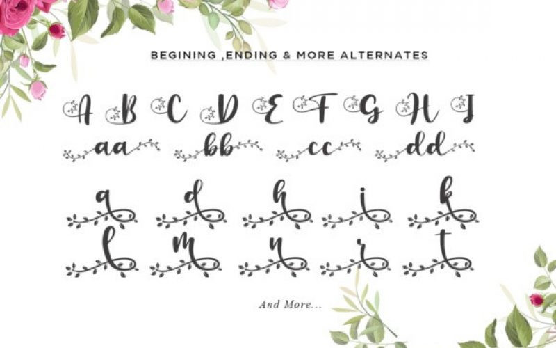 Botanical Flourish Font