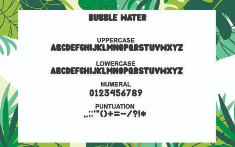 Bubble Water Font