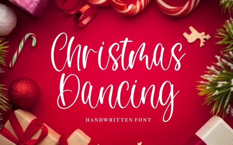 Christmas Dancing Font
