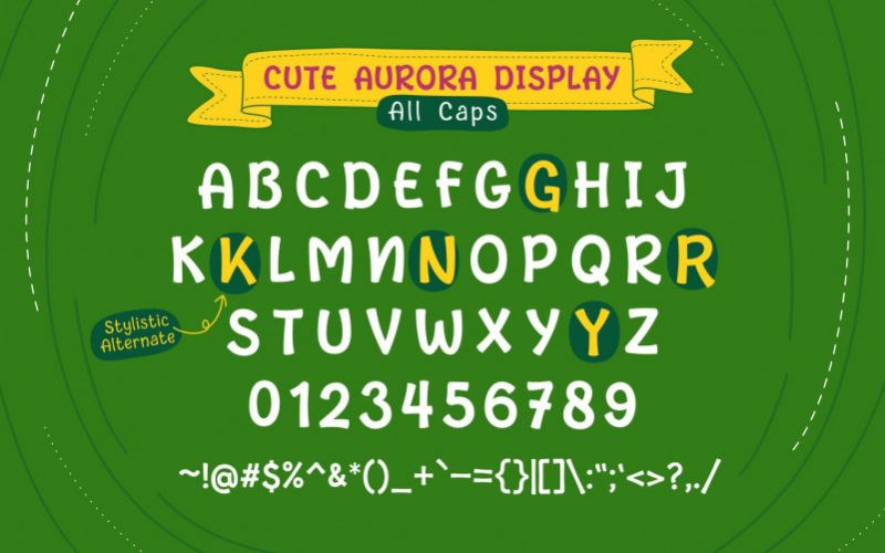 Cute Aurora Font