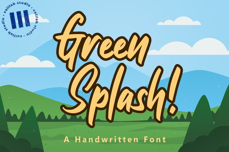 Green Splash! Font