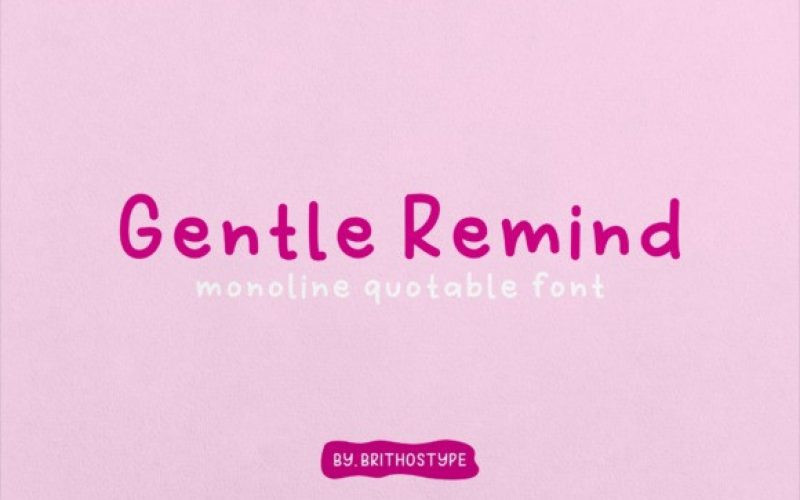 Gentle Remind Font