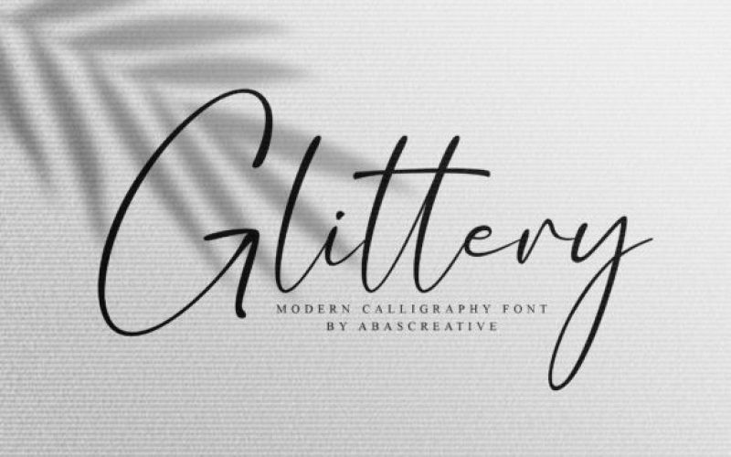 Glittery Font