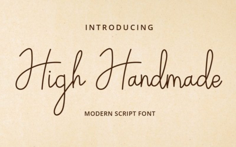 High Handmade Font