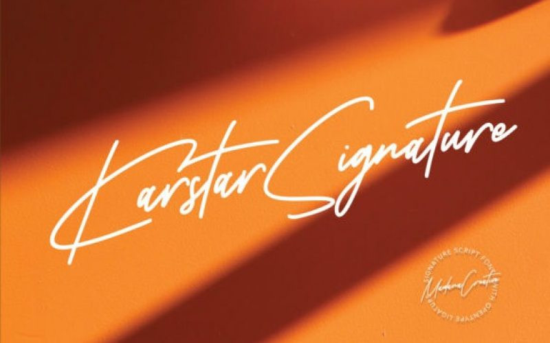 Karstar Signature Font