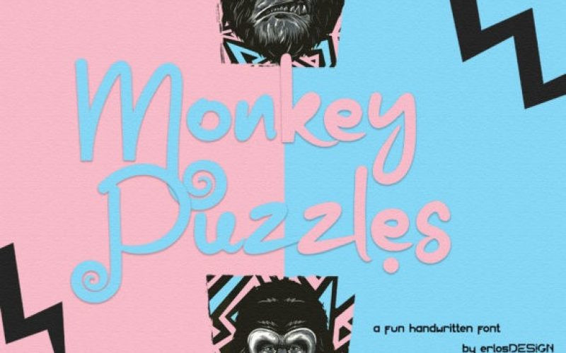 Monkey Puzzles Font