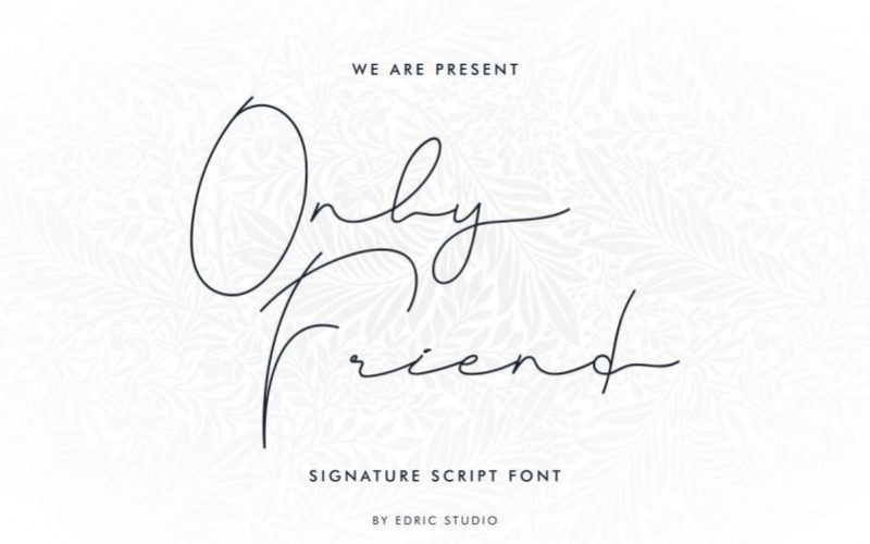 Only Friend Font