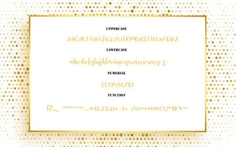 Rain Gold Font