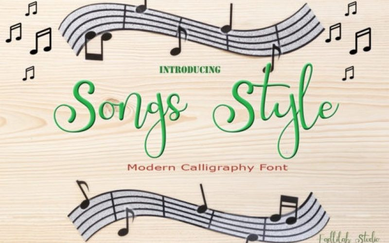 Songs Style Font