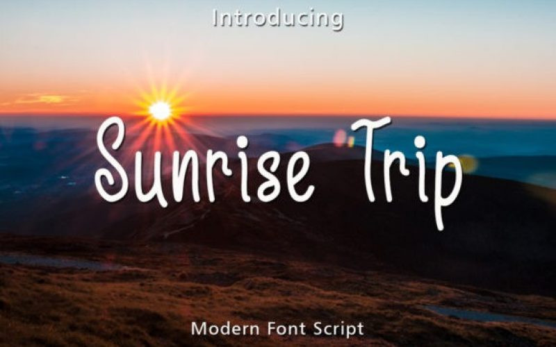 Sunrise Trip Font