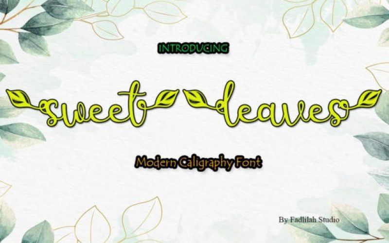 Sweet Leaves Font