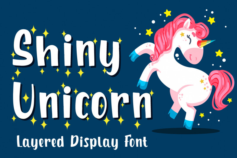 Shiny Unicorn Font