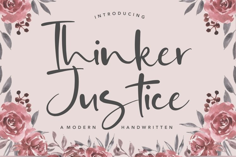 Thinker Justice Font
