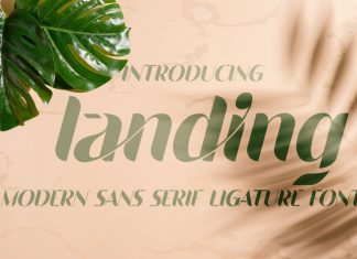 landing font