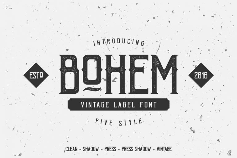 Bohem Press Font