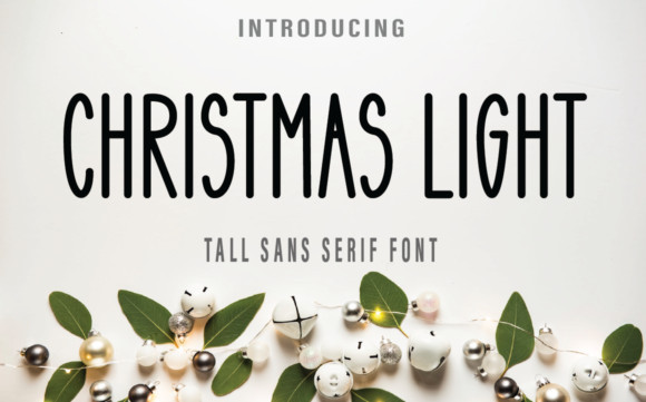 Christmas Light Font