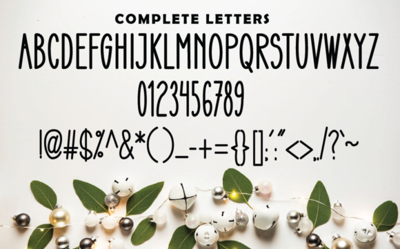 Christmas Light Font