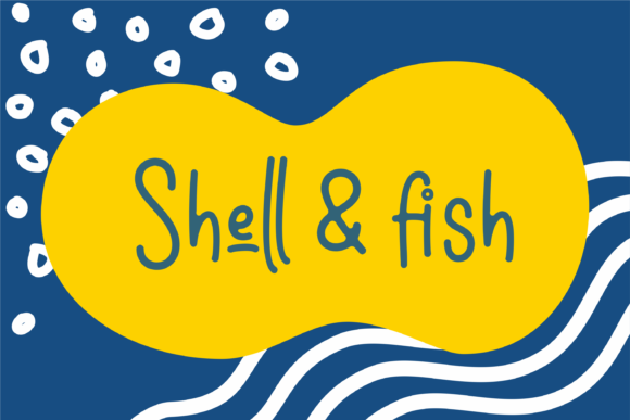 Shell & fish Font