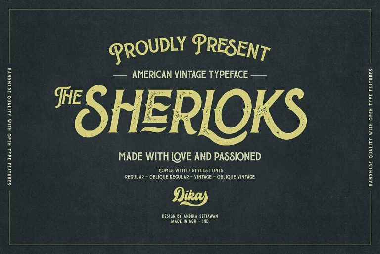 The Sherloks Font