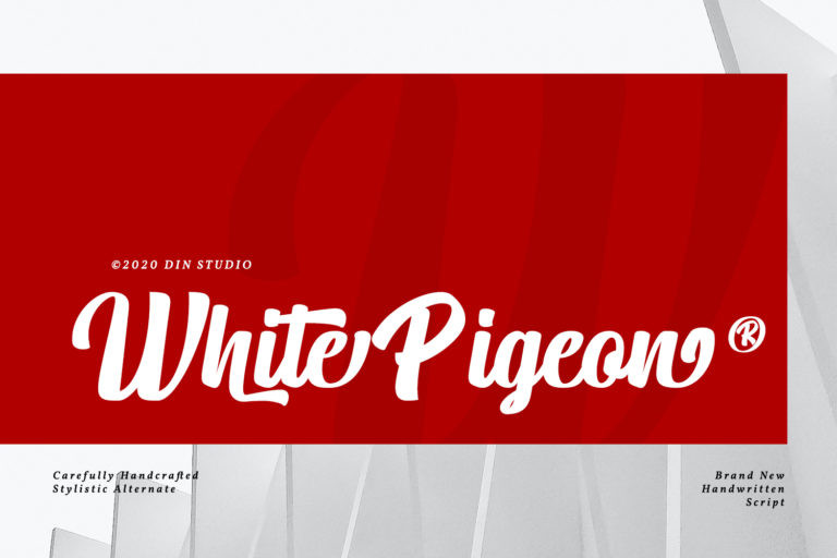 White Pigeon Font