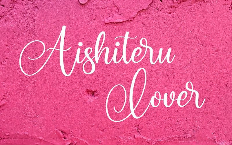 Aishiteru Lover Font