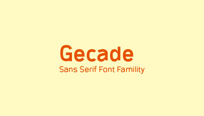 Gecade Font