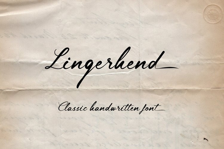 Lingerhend Font