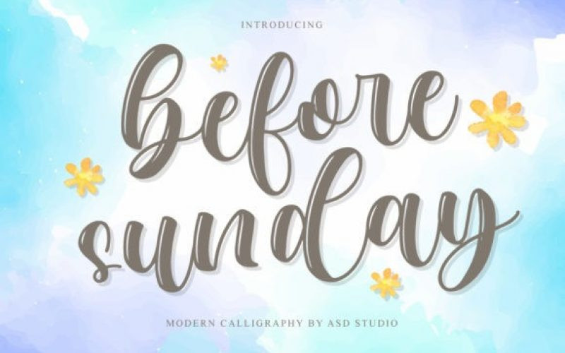 Before Sunday Font