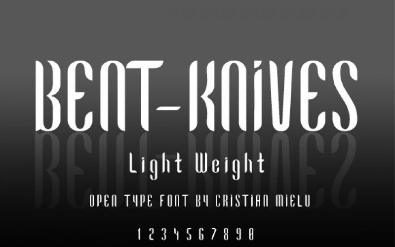 Bent Knives Font